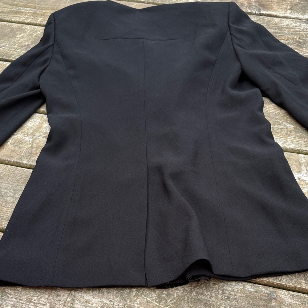 NWT high end Rachel Roy Black open front blazer size 10 - Picture 2 of 8